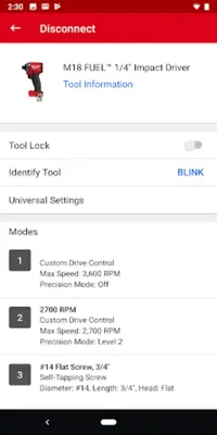 Milwaukee® ONE-KEY™ android App screenshot 3